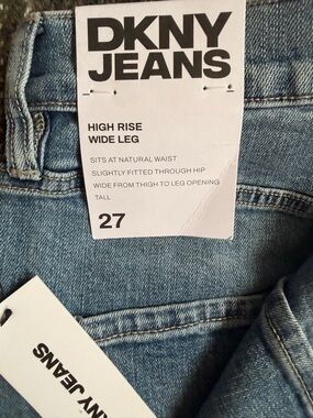 DKNY Houston Wide Leg Jeans